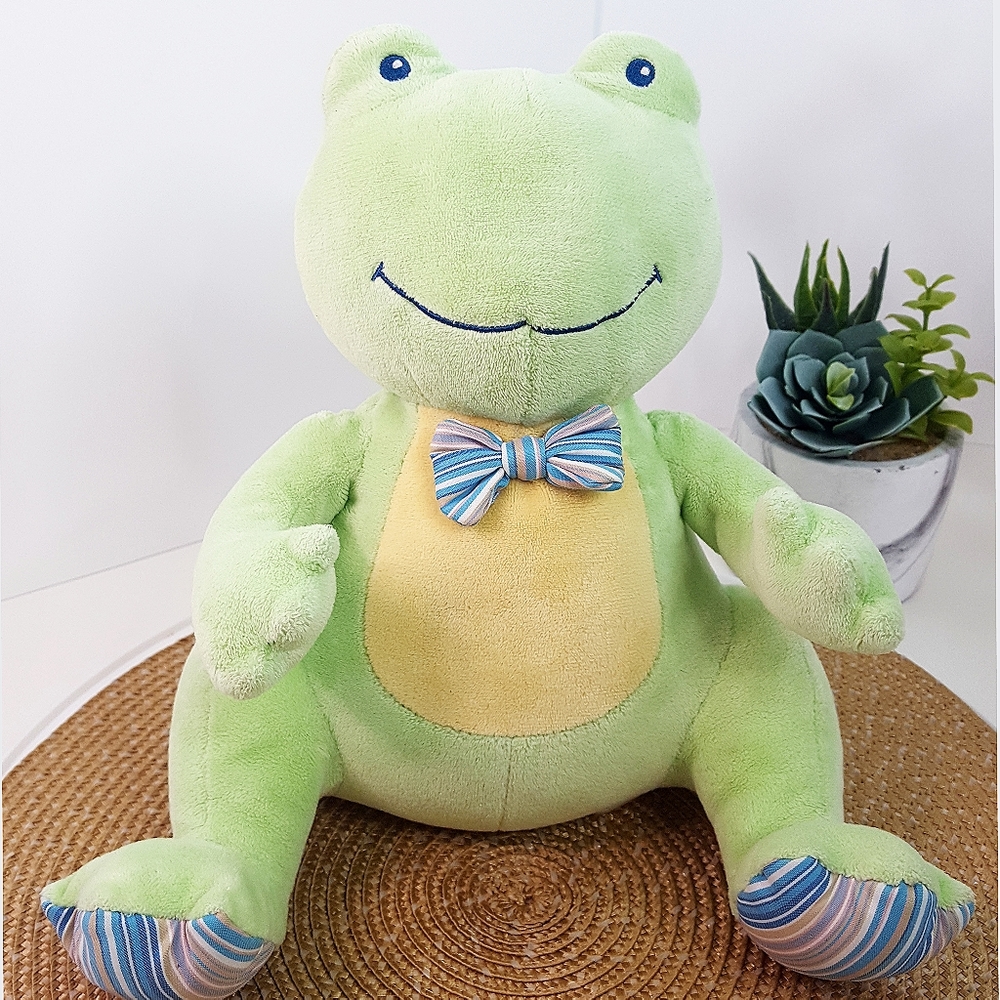 Musical🔊Mary Meyer Plush Frog🐸10" Green Frog😴Lullaby